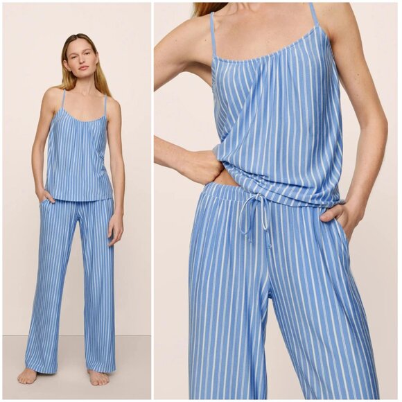 Eberjey Pajama Gisele Printed TENCEL Modal Cami &Pant PJ Set size M Soft Stretch - Picture 1 of 15